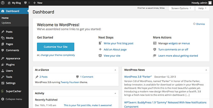 Cómo personalizar el Dashboard de WordPress