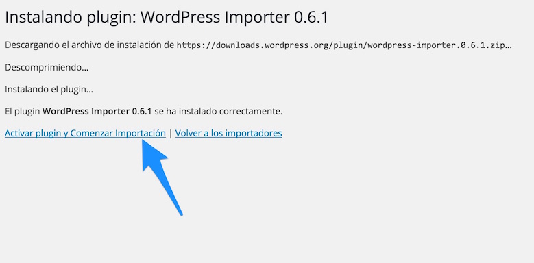 Cómo importar contenido de WordPress a WordPress
