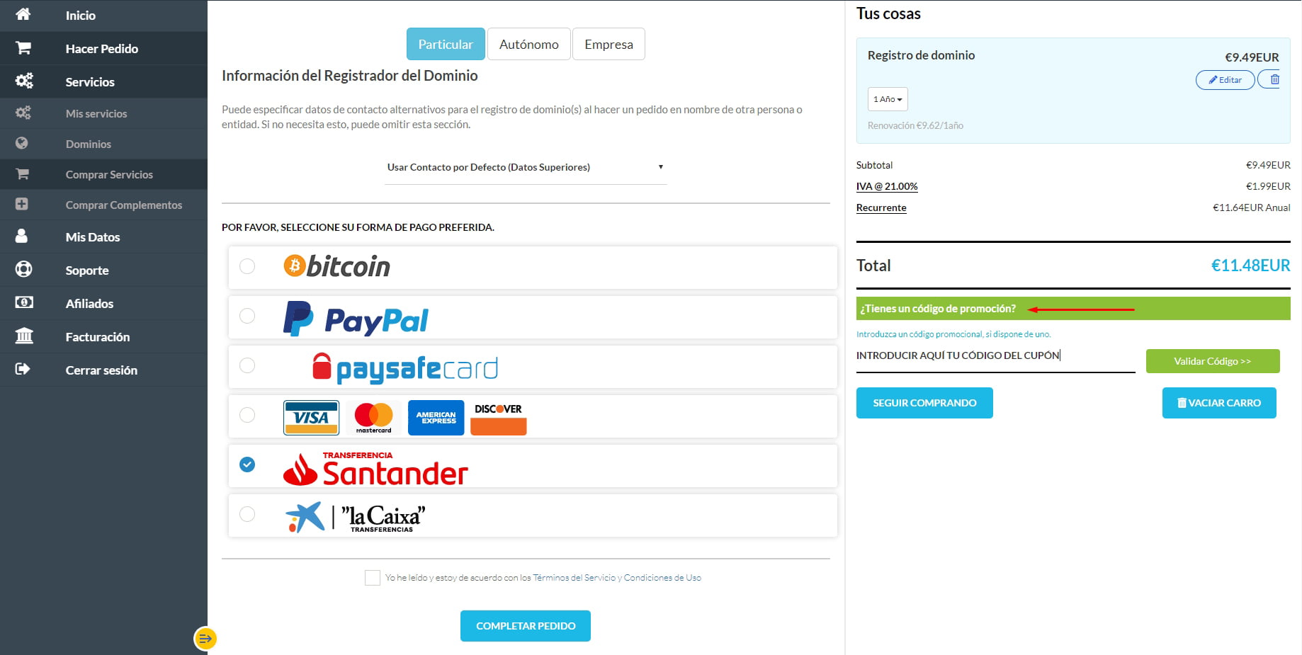 Cómo aplicar un cupón de descuento en el proceso de compra