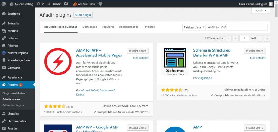 Guía de instalación de AMP para WordPress