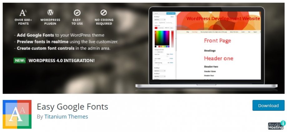 Plugins para modificar la tipografía en WordPress Plugins para modificar la tipografía en WordPress