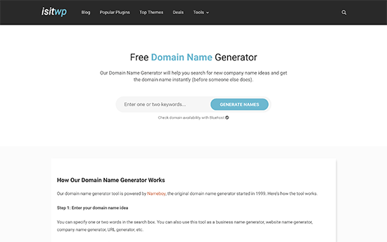 Cuáles son los mejores generadores de nombres de dominio