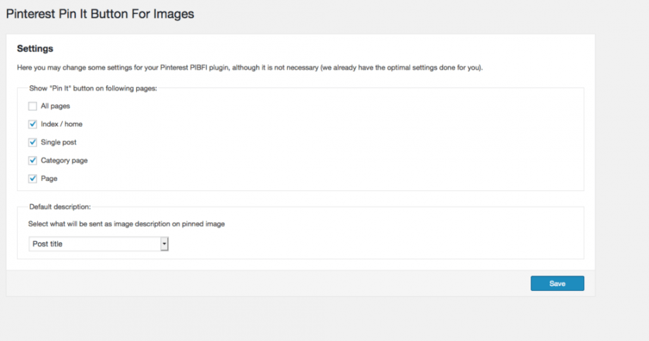 Coloca un botón de Pinterest en WordPress
