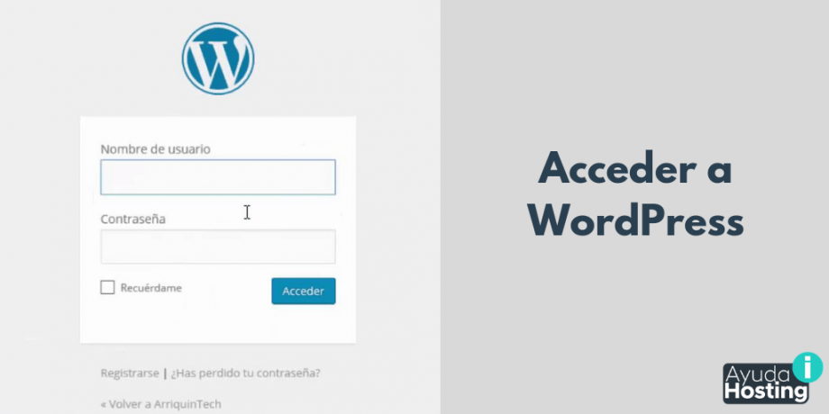 Acceder a WordPress