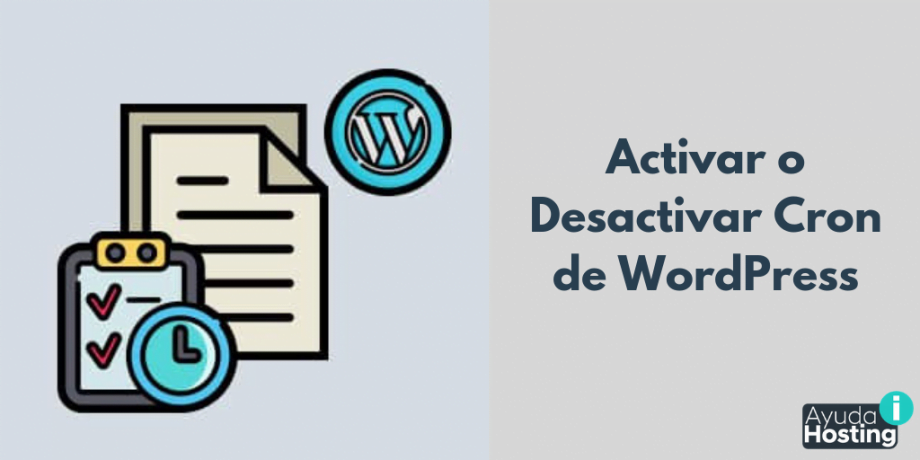 Activar/Desactivar Cron de WordPress Activar/Desactivar Cron de WordPress