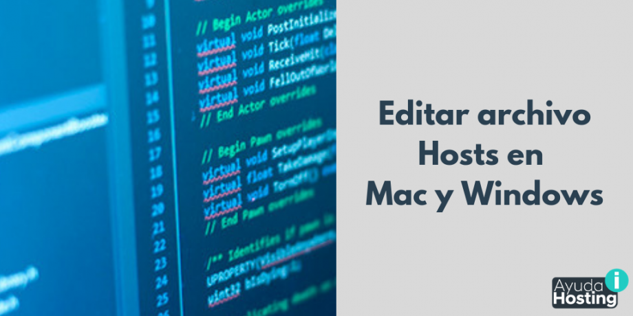 Editar archivo Hosts en Mac y Windows