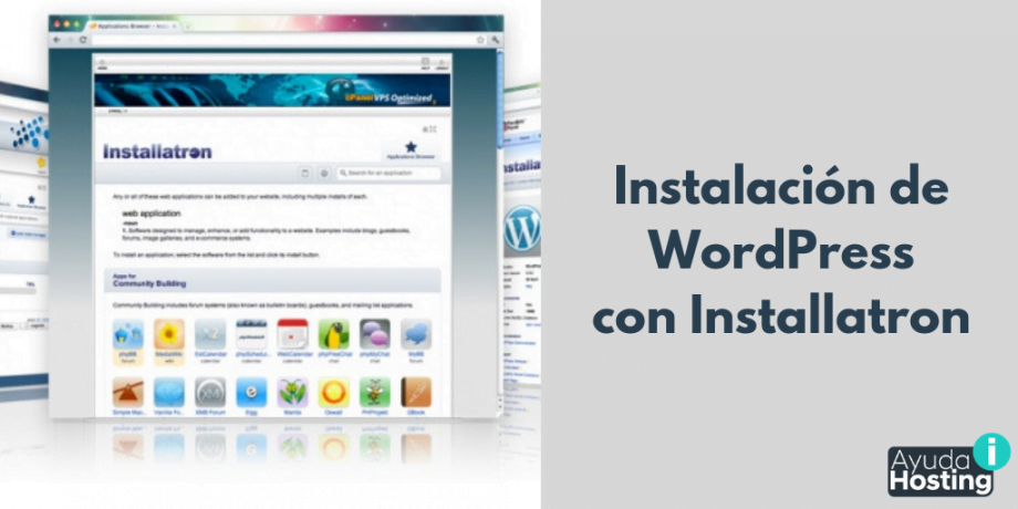 Instalación de WordPress con Installatron