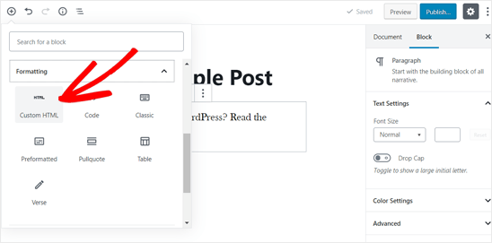 Cómo insertar PDF, hojas de cálculo y otros documentos en WordPress