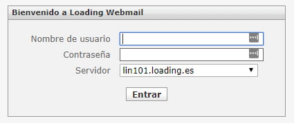 Loading webmail