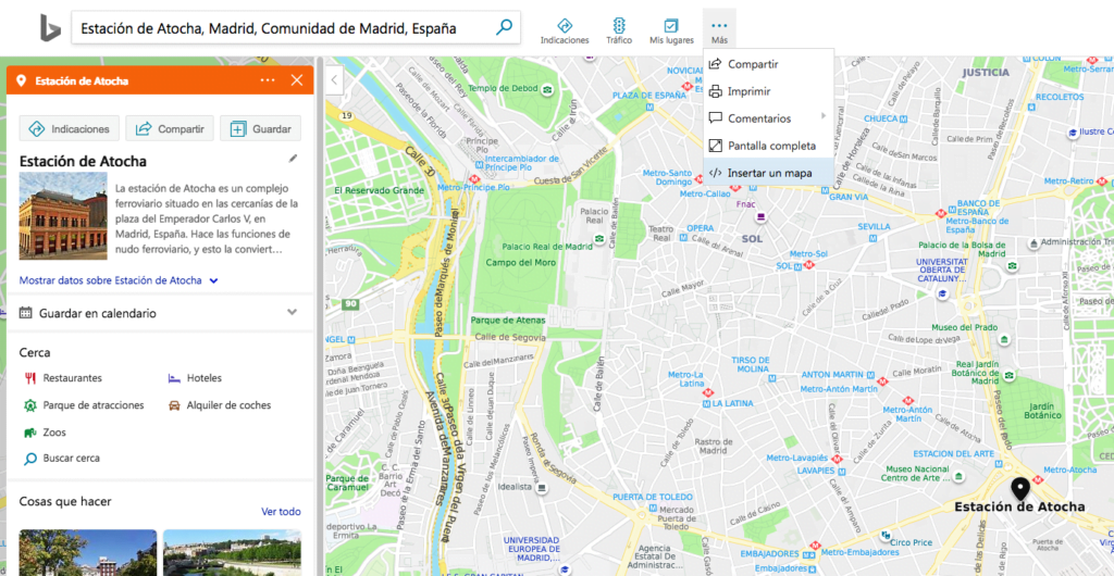 Cómo utilizar un mapa de Bing en tu WordPress