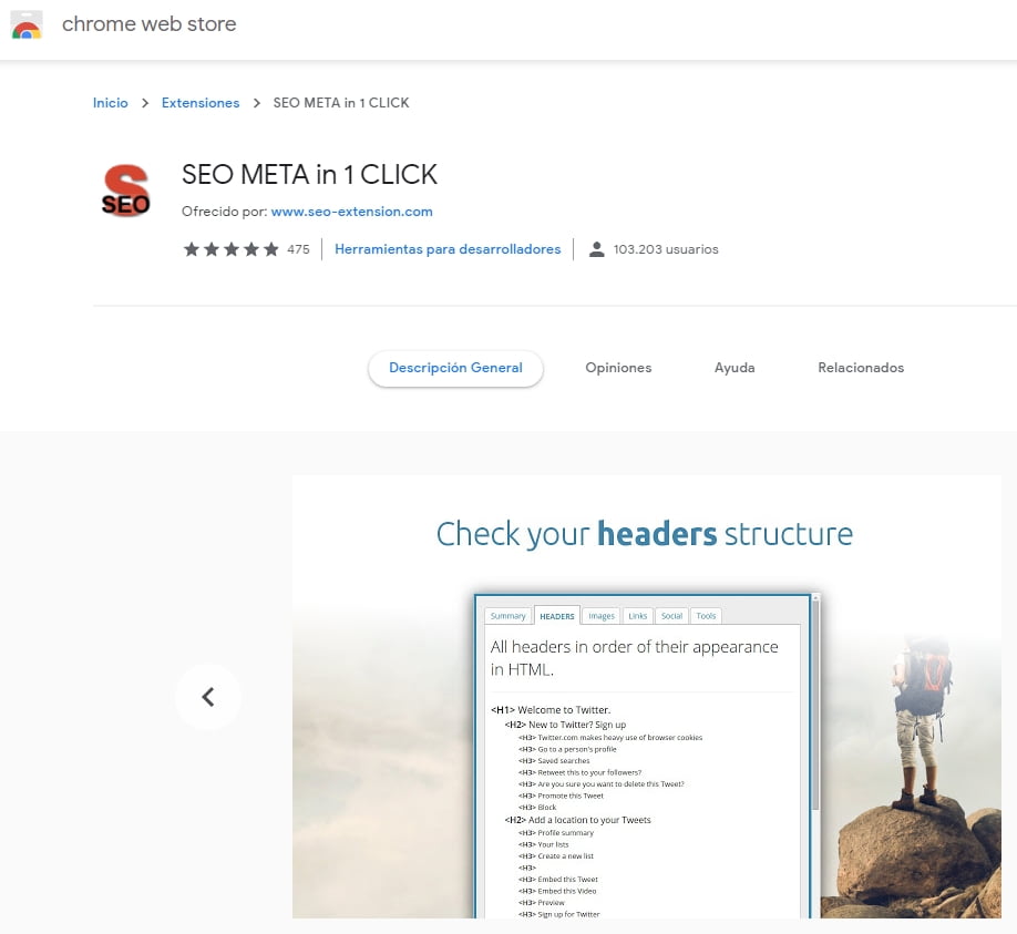 10 Primeros pasos SEO en WordPress chrome