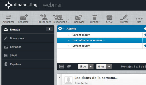 Webmail Dinahosting