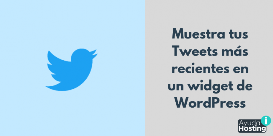 Muestra tus Tweets mas recientes en un widget de WordPress