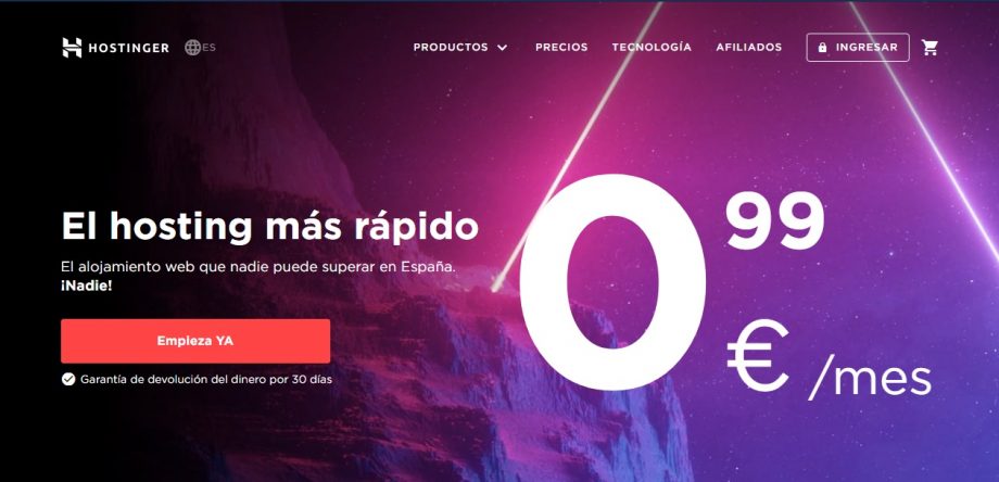 Características que ofrece Hostinger y su valoración