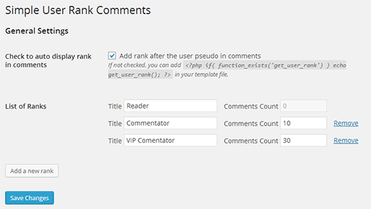 Cómo agregar un sistema de clasificación de usuarios para comentarios de WordPress