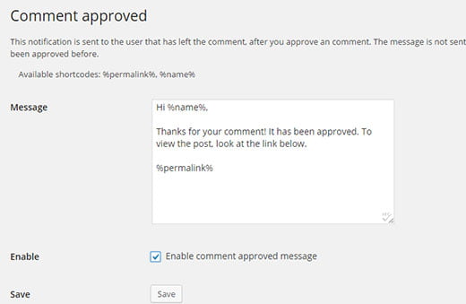 Cómo notificar la aprobación de comentarios en WordPress