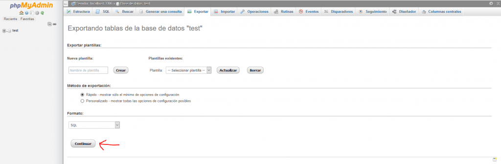 Cómo importar o exportar bases de datos MySQL en Axarnet