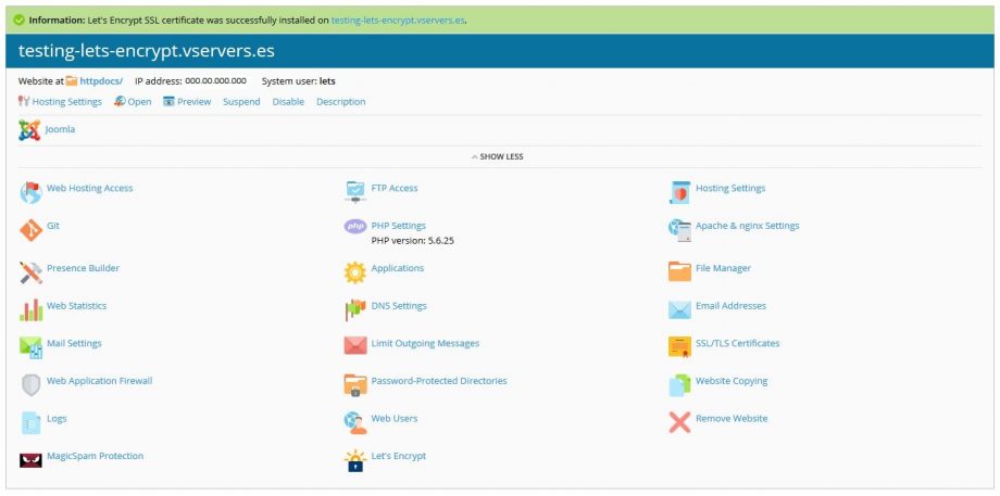 Instalación de SSL gratuito Let's Encrypt en Axarnet