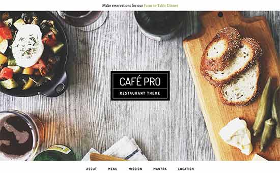 Los mejores temas de WordPress para restaurantes