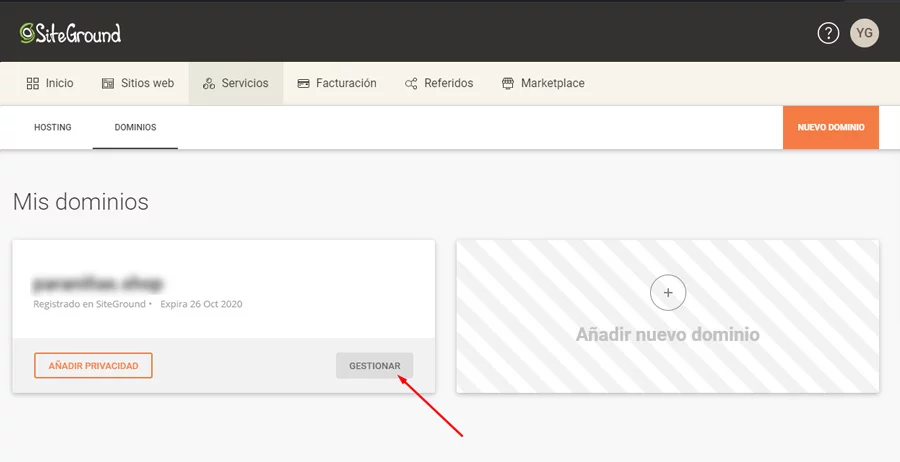 Pasos para conseguir el Auth-code en SiteGround