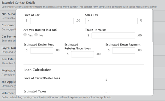 Cómo generar una calculadora para préstamos de automóviles en WordPress Cómo generar una calculadora para préstamos de automóviles en WordPress
