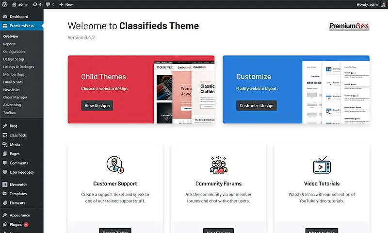 Classifieds Theme el tema perfecto para un sitio de anuncios clasificados