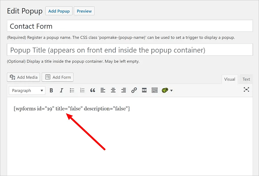 Cómo crear un formulario de contacto emergente de WordPress