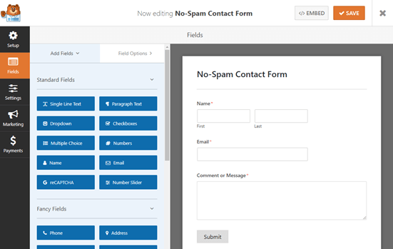 Cómo evitar spam en los formularios de contacto de WordPress