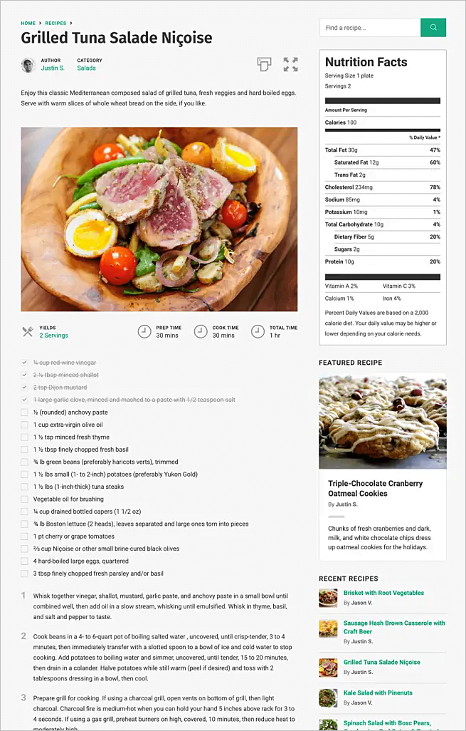 Los mejores plugins de recetas gratuitos y premium para blogs de alimentos de WordPress