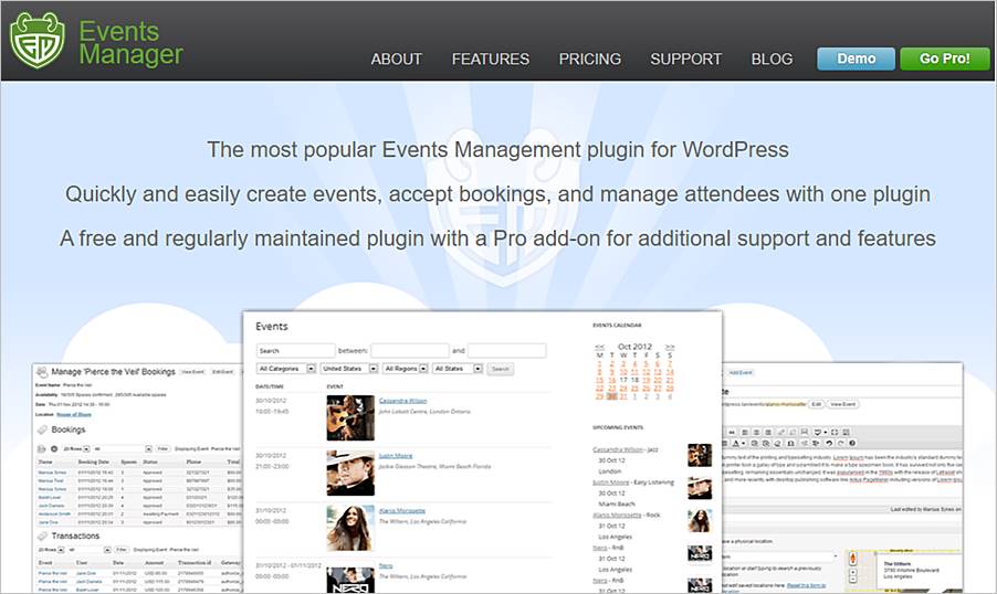 Los 12 mejores plugins administradores de eventos de WordPress