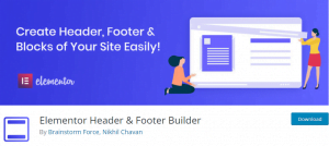 Elementor Header & Footer Builder plugin