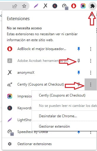 Extensiones Chrome