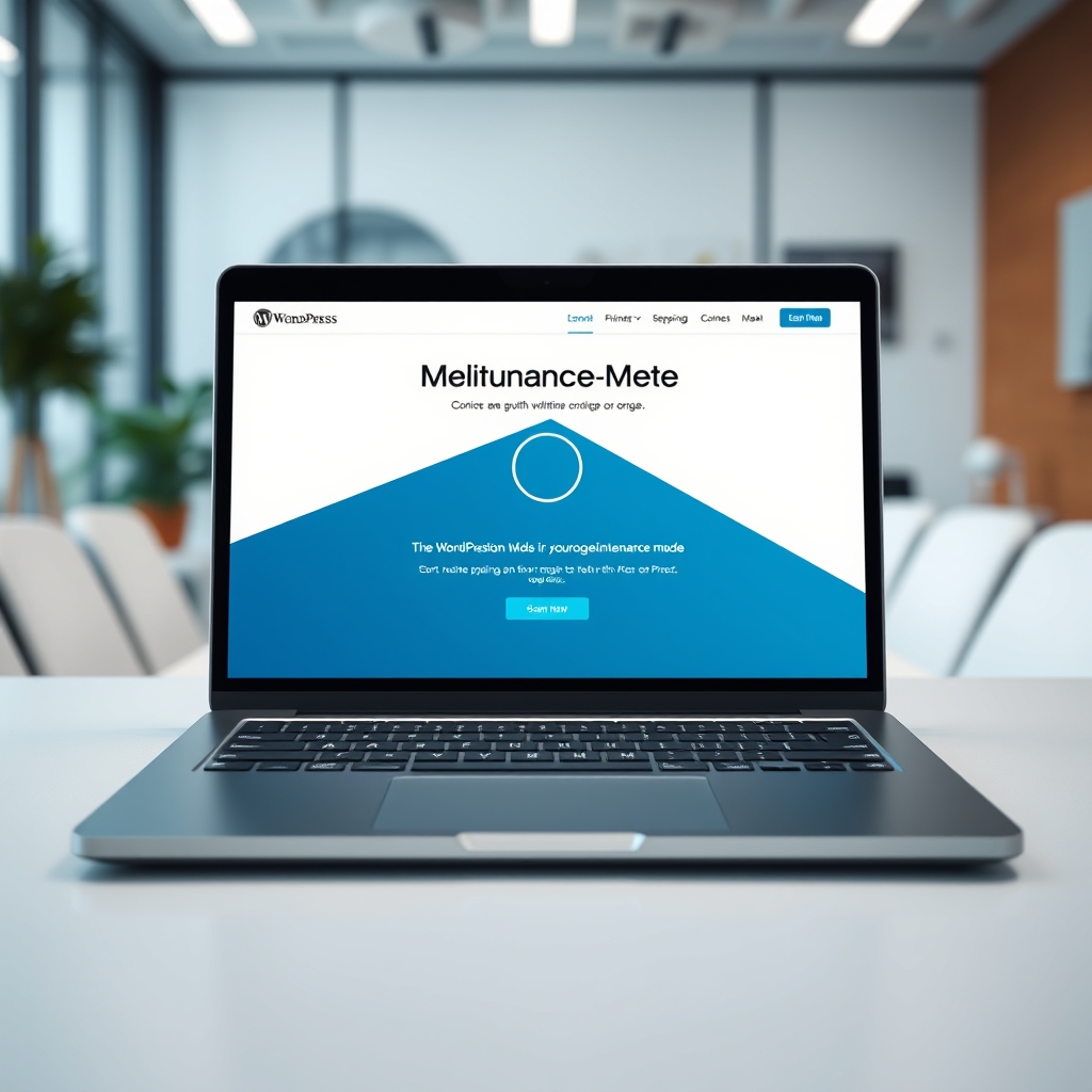 error maintenance WordPress